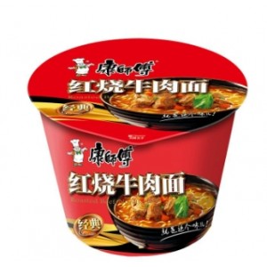 康师傅好滋味方便面桶装红烧牛肉面葱香排骨面酸菜牛肉面