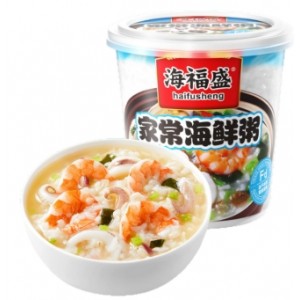 家常海鲜粥冻干冲泡早餐代餐速食粥鲜